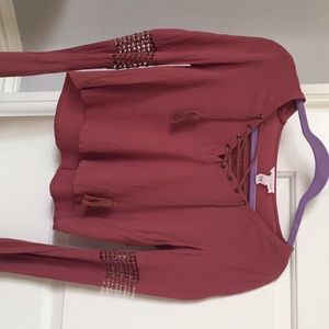 Fulltilt Long Sleeved Crop Top